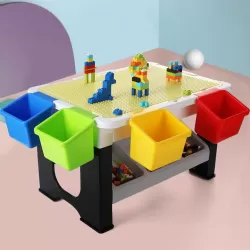 LITTLE STORY BLOCKS 3 IN 1 ACTIVITY TABLE - Grey