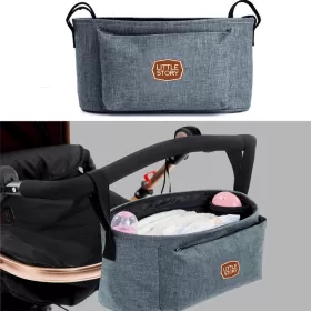 Little Story Bronx Stroller Organizer - Grey