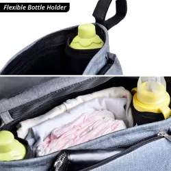 Little Story Bronx Stroller Organizer - Grey