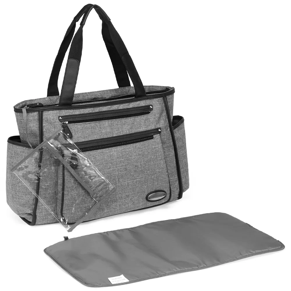 Little Story Betty Diaper Bag - Grey