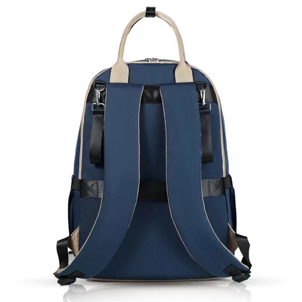 Little Story Kenzie Mom Dad Travel Diaper Backpack - Dark Blue