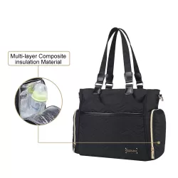 Little Story Matilda Diaper Bag - Black