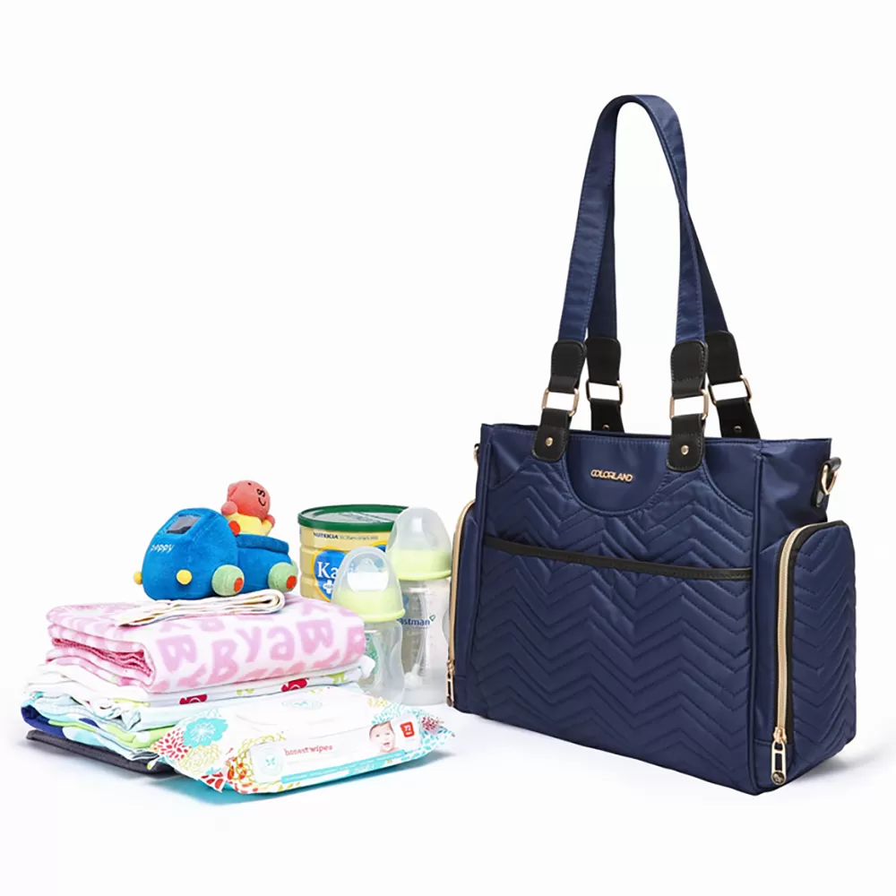 Little Story Matilda Diaper Bag - Navy Blue