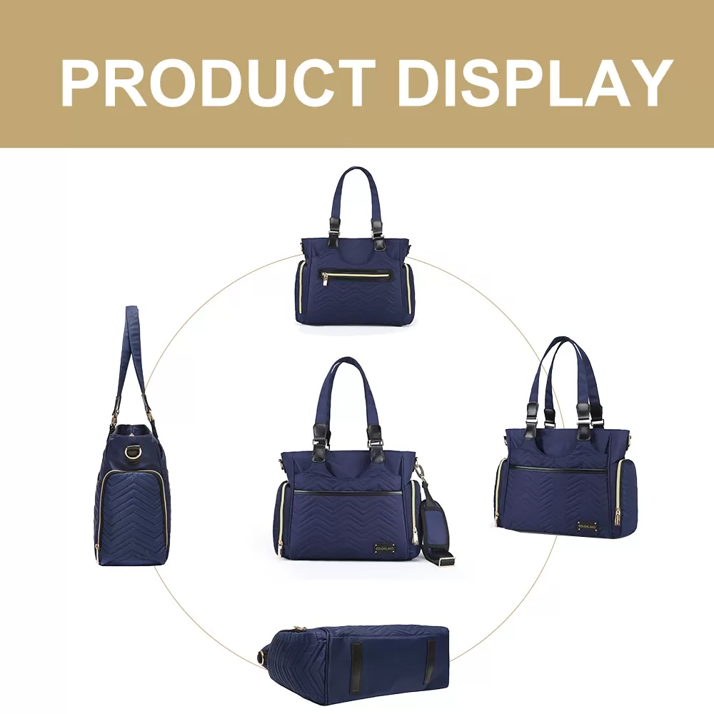 Little Story Matilda Diaper Bag - Navy Blue