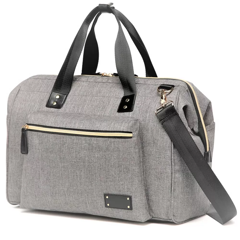 Little Story Zera Mom Dad Diaper Bag - Grey