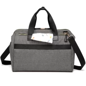 Little Story Zera Mom Dad Diaper Bag - Grey