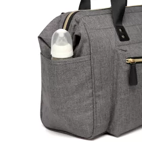 Little Story Zera Mom Dad Diaper Bag - Grey