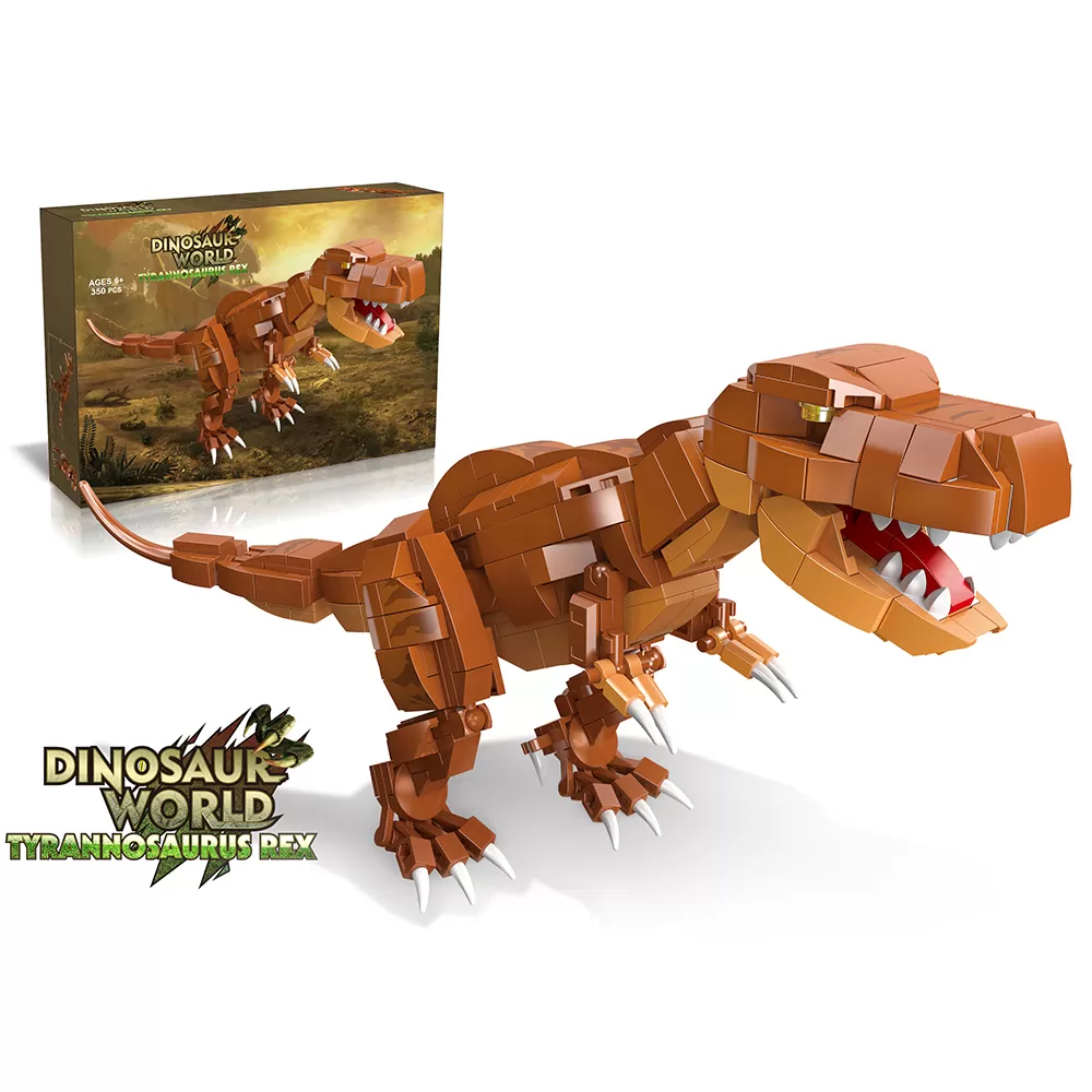 Little Story Block (Leg Godt) Toy Dinosaurs World - Tyrannosaurus Rex (350 Pcs)