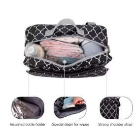 Little Story Baby Diaper Changing Clutch Kit - Black