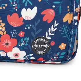 Little Story Baby Diaper Changing Clutch Kit - Floret Blue