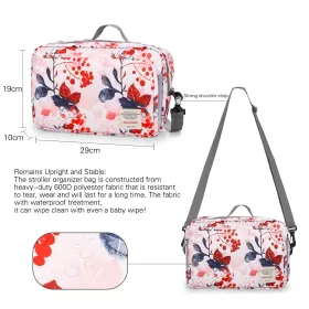 Little Story Baby Diaper Changing Clutch Kit - Floral Pink