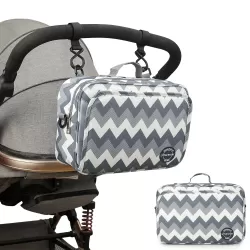 Little Story Baby Diaper Changing Clutch Kit - Wave Grey