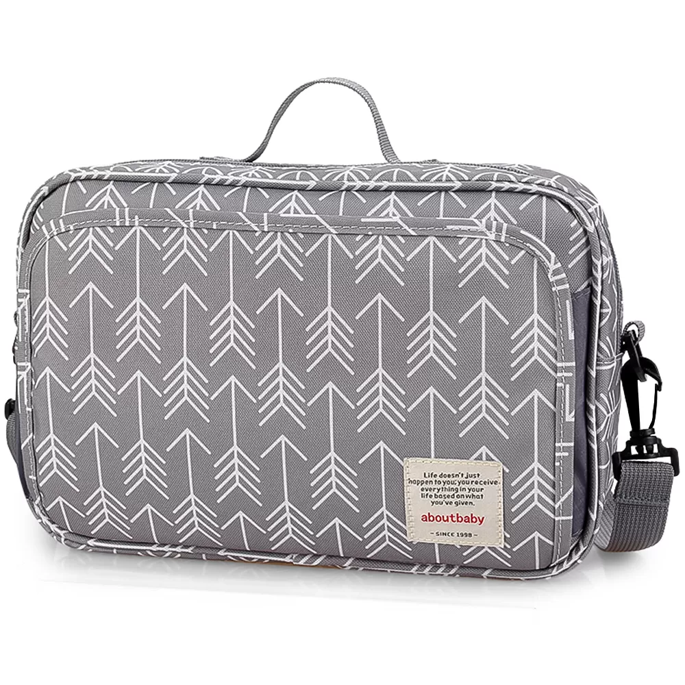 Little Story Baby Diaper Changing Clutch Kit - Melange Grey