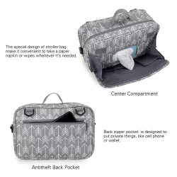 Little Story Baby Diaper Changing Clutch Kit - Melange Grey