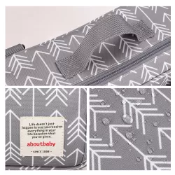 Little Story Baby Diaper Changing Clutch Kit - Melange Grey