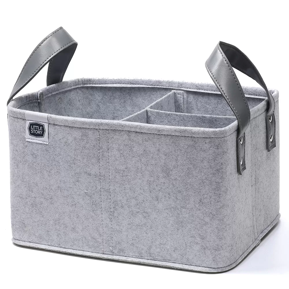 Little Story Diaper Caddy Simplex - Grey