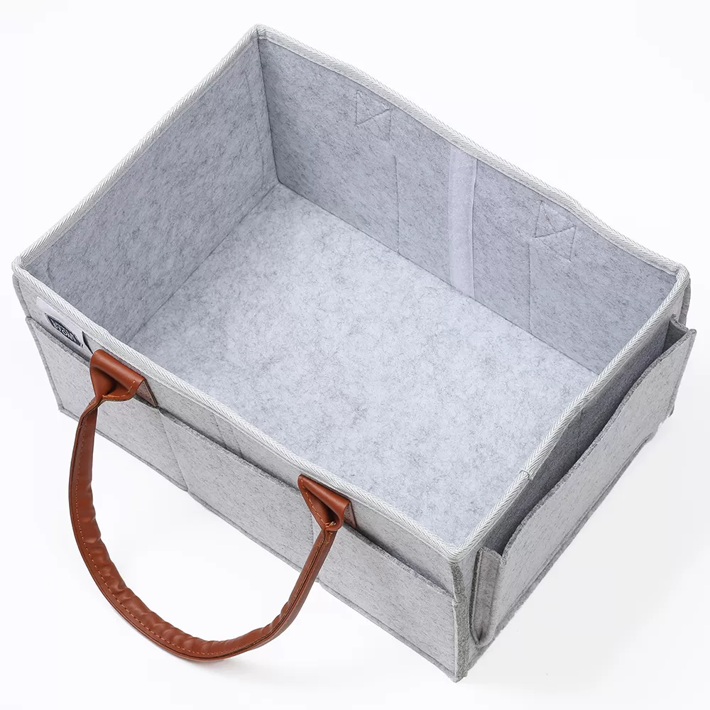 Little Story Diaper Caddy with Travel Pouch - Medium - Grey