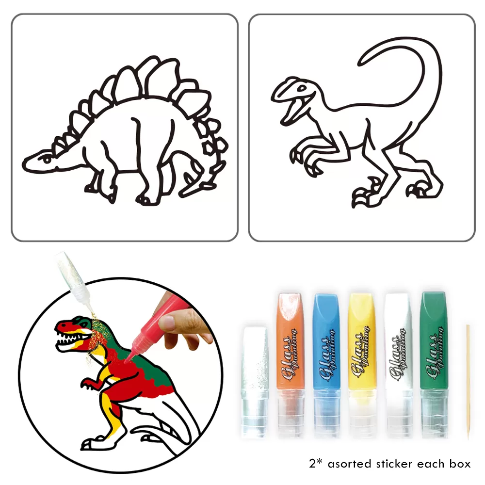 Little Story DIY Kids Art &amp; Craft 3D Painting Set - Dinosaur