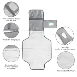 Little Story Diaper Changing Station Kit - Grey