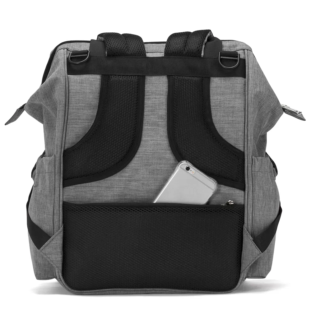 Little Story Elite Diaper Bag with Stroller Hooks &amp; Changing mat - Grey