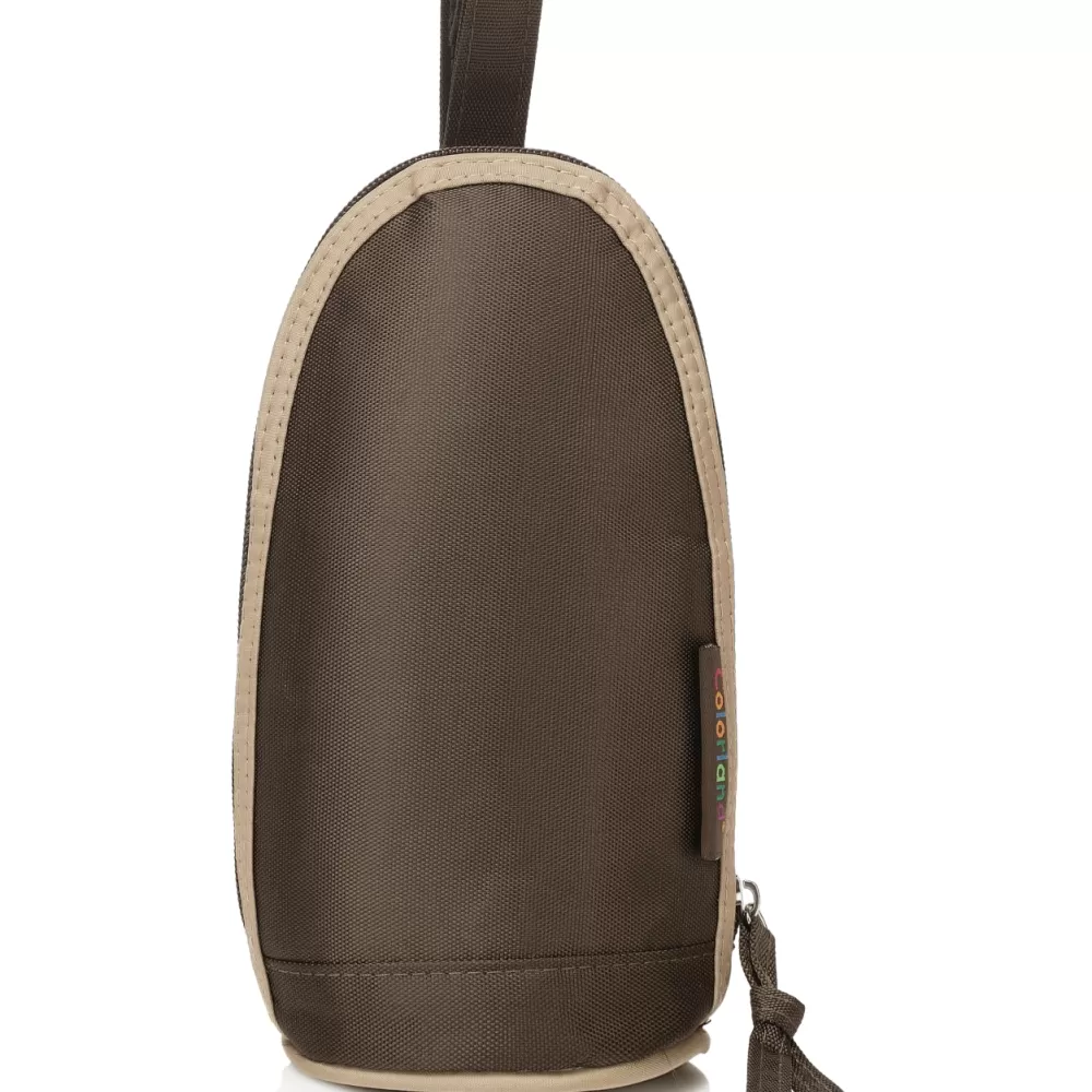 Little Story Insulated Bottle Bag - Brown