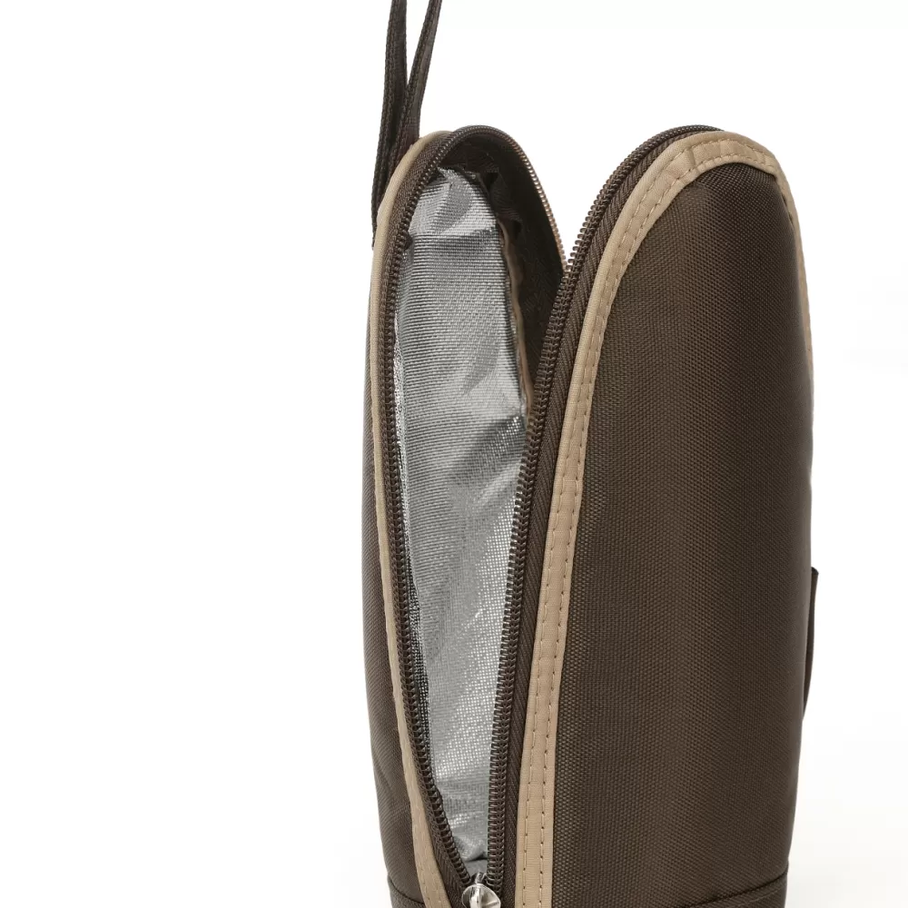 Little Story Insulated Bottle Bag - Brown