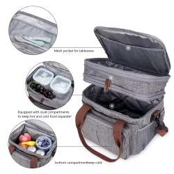 Little Story Insulated Lunch / Bottle Bag - Grey