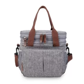 Little Story Insulated Lunch / Bottle Bag - Grey