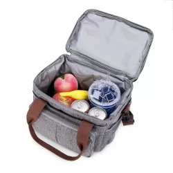 Little Story Insulated Lunch / Bottle Bag - Grey