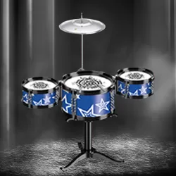 Little Story - Kids Drum Set Musical Instrument - Blue