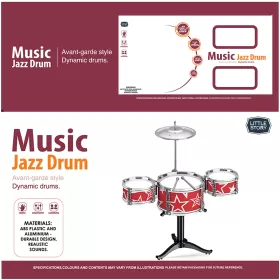 Little Story - Kids Drum Set Musical Instrument - Red
