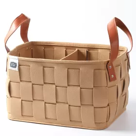 LITTLE STORY MULTI - PURPOSE / LAUNDRY CADDY BASKET FELT - Khaki