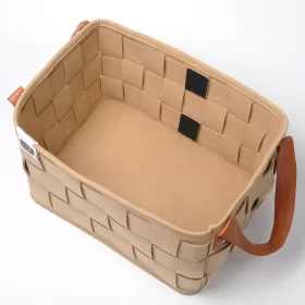 LITTLE STORY MULTI - PURPOSE / LAUNDRY CADDY BASKET FELT - Khaki