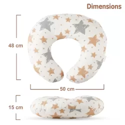 Little Story Baby Nursing and Feeding Pillow - Stars, 0-9 Months