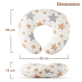 Little Story Baby Nursing and Feeding Pillow - Stars, 0-9 Months