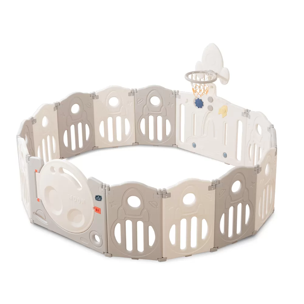 Little Story - Playpen w/ basketball hoop - Space Grey