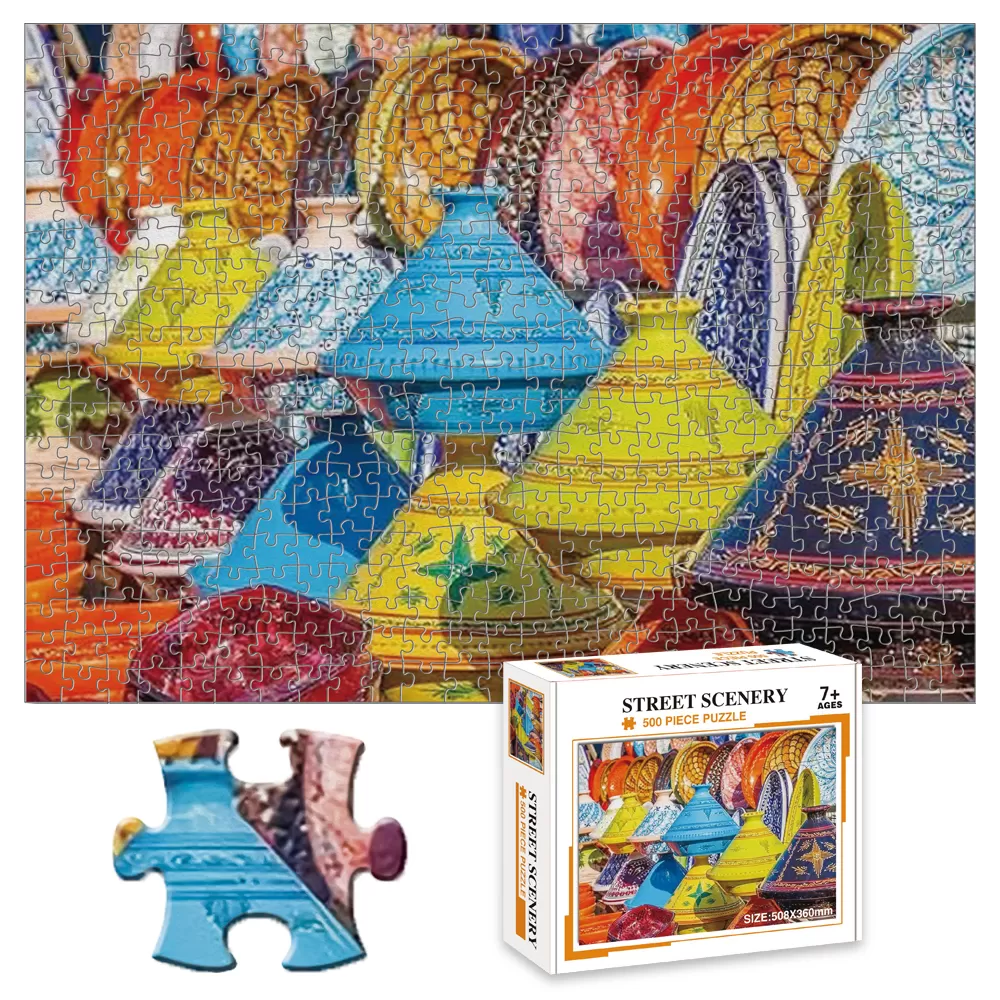 Little Story Jigsaw Puzzle Educational &amp; Fun Game (Moroccan Art &amp; Culture) - 500 pcs