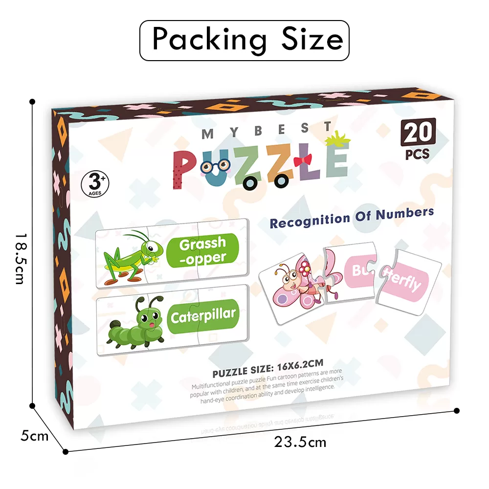 Little Story 20 - in - 1 Matching Puzzle Educational &amp; Fun Game - Insects