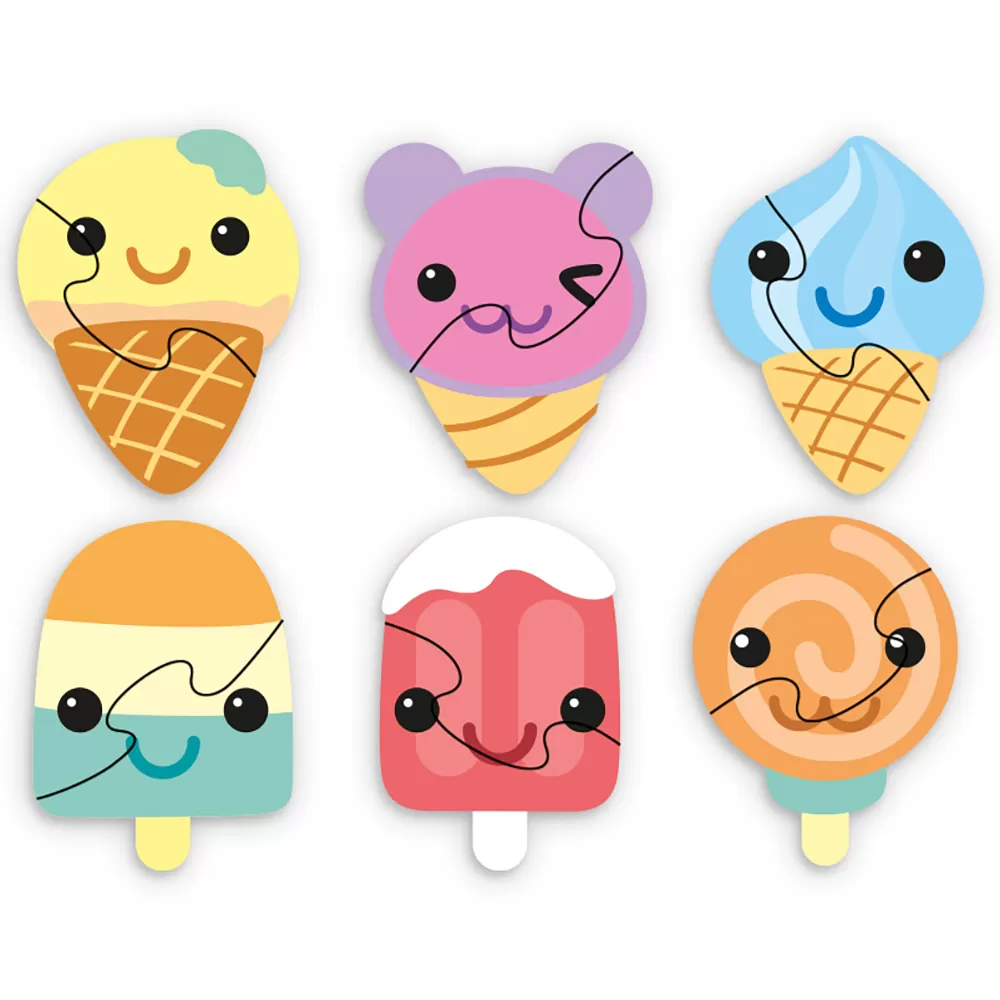 Little Story 6 - in - 1 Matching Puzzle Educational &amp; Fun Game - Ice Cream