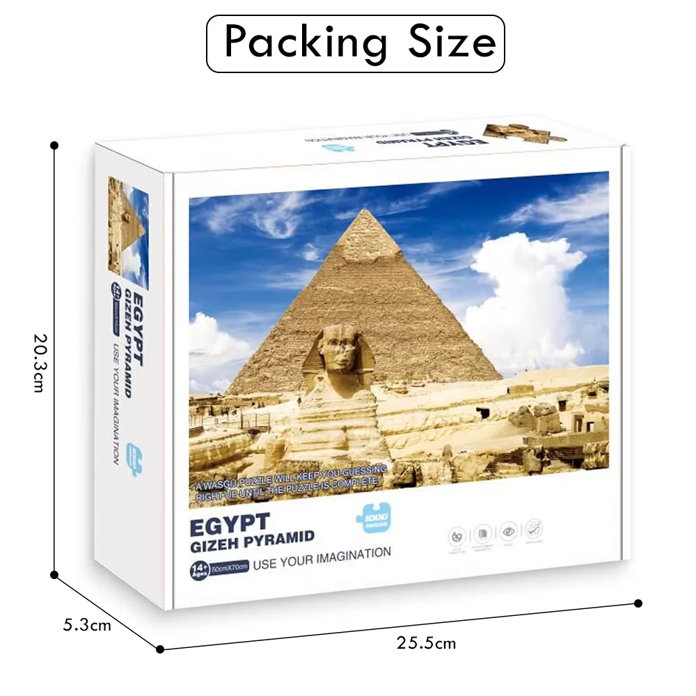 Little Story Jigsaw Puzzle Educational &amp; Fun Game (The Great Pyramid of Giza, Egypt) - 1000 pcs