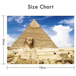 Little Story Jigsaw Puzzle Educational & Fun Game (The Great Pyramid of Giza, Egypt) - 1000 pcs