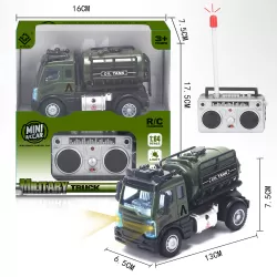 Little Story - Kids Toy Military Truck wt Remote Control - Green