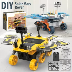 Little Story DIY Solar Mars Exploration Rover (46 Pcs), STEM Series - Blue