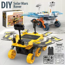 Little Story DIY Solar Mars Exploration Rover (46 Pcs), STEM Series - Yellow