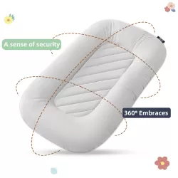 Little Story Portable Lounger Sleeping Pod - Grey