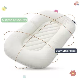 Little Story Portable Lounger Sleeping Pod - White