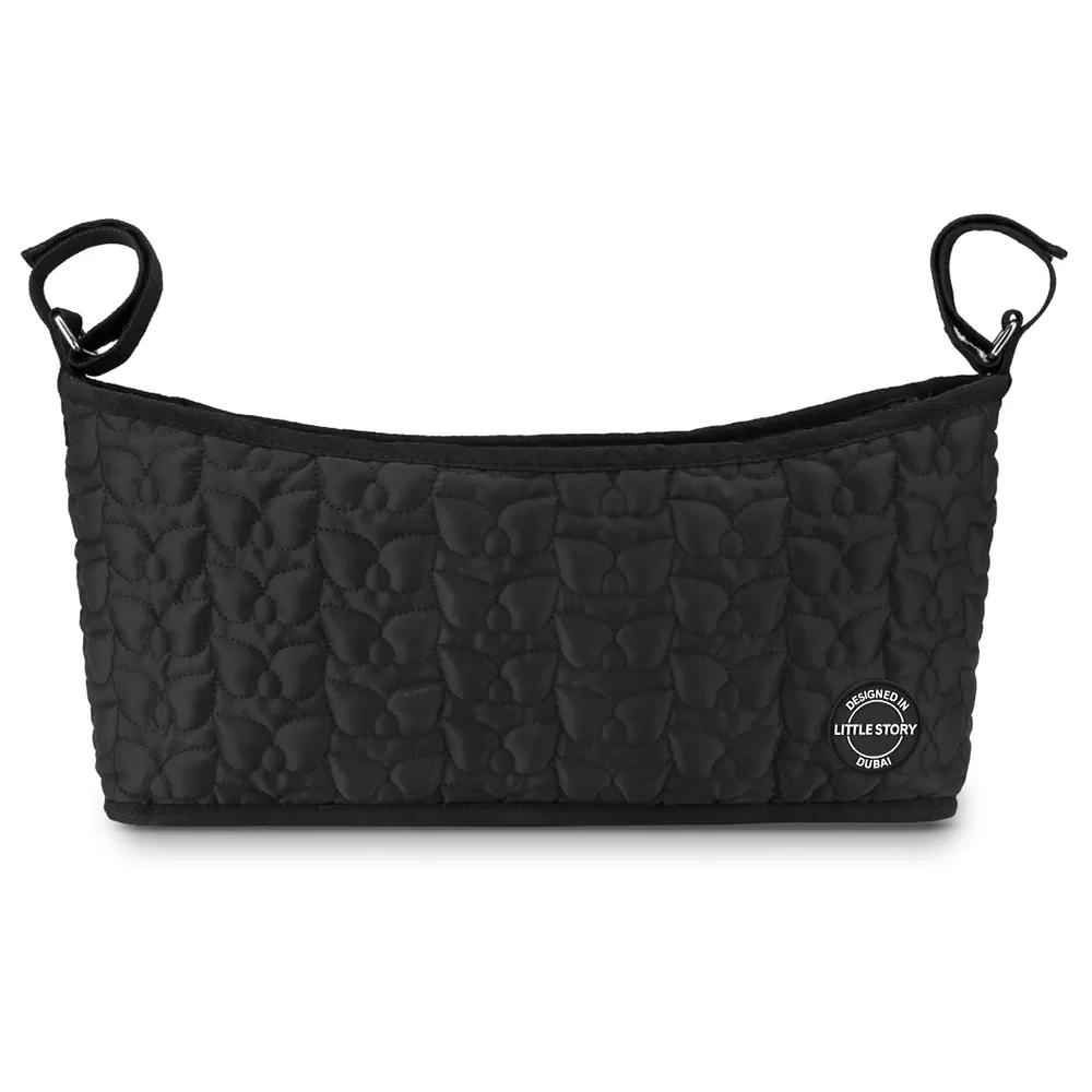 Little Story Premium Stroller Bag - Quilted - Black