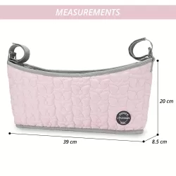 Little Story Premium Stroller Bag - Quilted - Pink