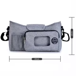 Little Story Stroller Diaper Organizer Bag - Grey