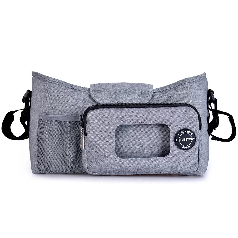 Little Story Stroller Diaper Organizer Bag - Grey